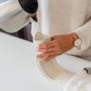 Bouillotte longue housse lin gris