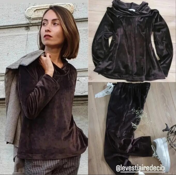 Sweat velours choco