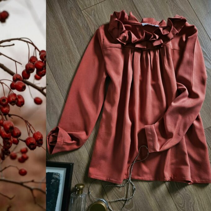 Blouse terre de sienne