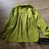 Veste lin vert anis