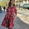 Robe coton fleurs