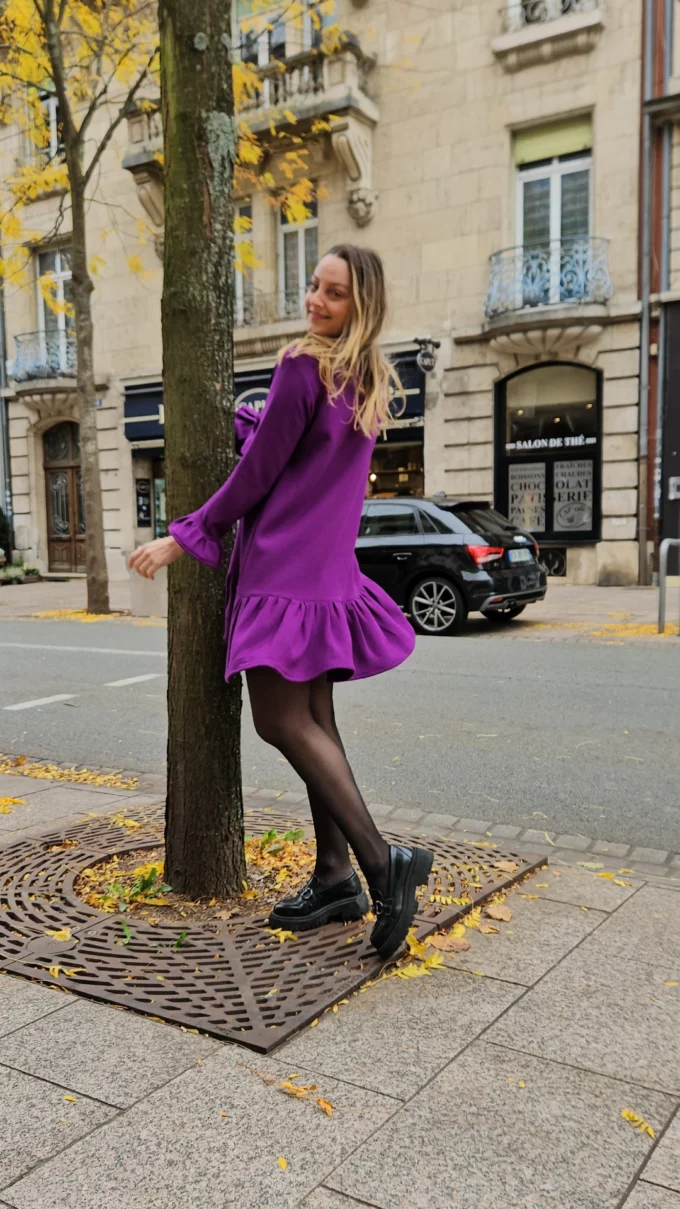 Robe Mathilde violet