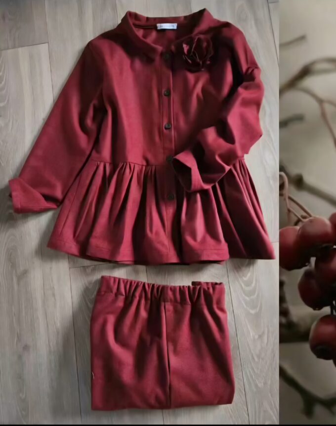 Veste laine sienne